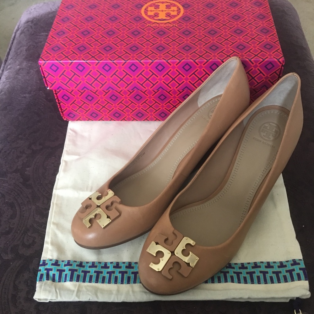 Tory Burch Lowell New Logo Wedges